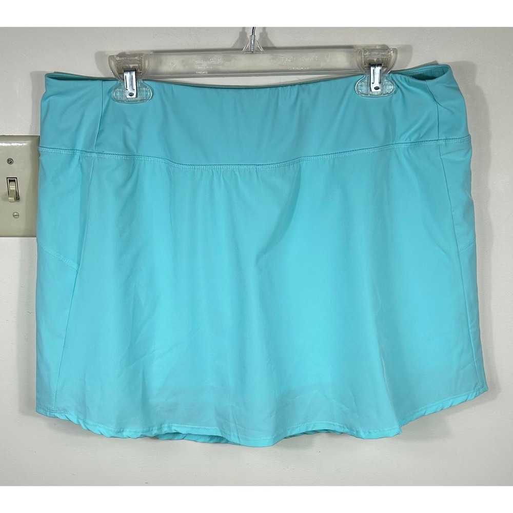 Addison Bay Everyday Skort Womens XXL Blue Tennis Golf Pickleball Athletic Skirt